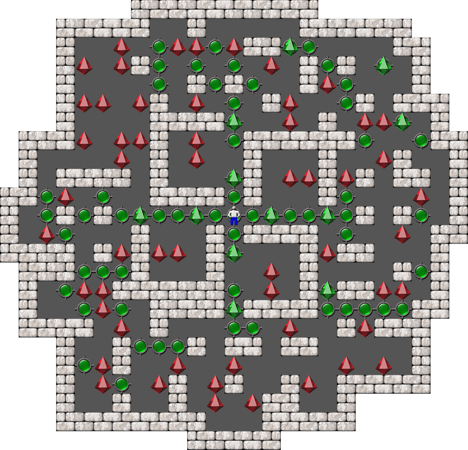 Sokoban Mass Remodel level 1664